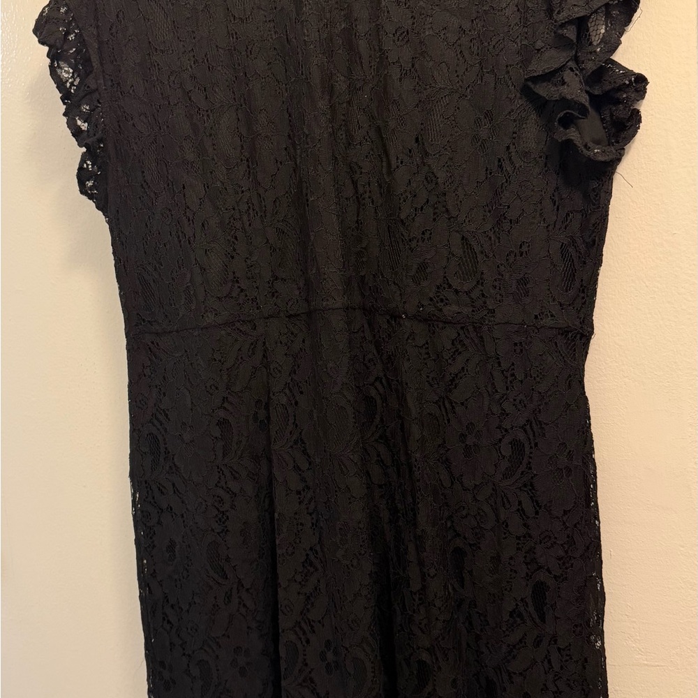 Classic black lace dress